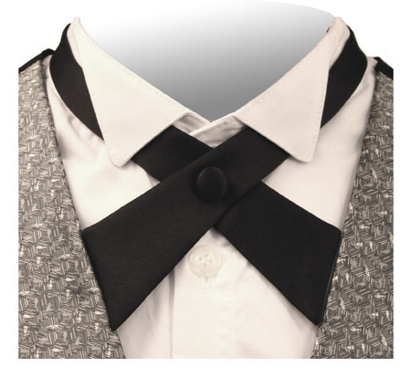  Victorian Old West Edwardian Mens Ties Black Satin Synthetic Solid Bow |Antique Vintage Fashioned Wedding Theatrical Reenacting Costume |