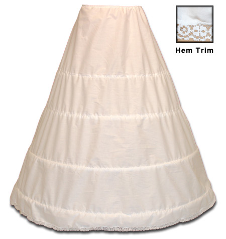  Victorian Old West Ladies Lingerie White Synthetic Solid Hoop Underskirts |Antique Vintage Fashioned Wedding Theatrical Reenacting Costume | Dickens