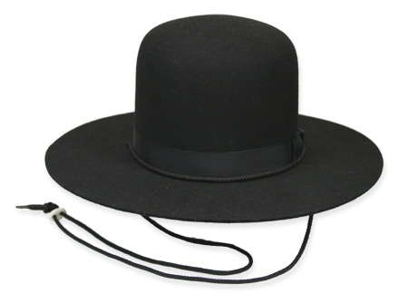  Victorian Old West Mens Hats Black Wool Felt Wide Brim |Antique Vintage Fashioned Wedding Theatrical Reenacting Costume | Lawman