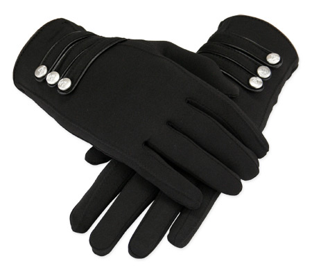  Victorian Steampunk Edwardian Ladies Accessories Black Synthetic Solid Gloves |Antique Vintage Old Fashioned Wedding Theatrical Reenacting Costume | Stocking Stuffers Gifts for Her Dickens