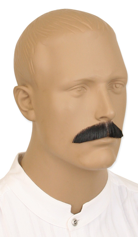  Victorian Old West Mens Mustaches Black Natural |Antique Vintage Fashioned Wedding Theatrical Reenacting Costume |