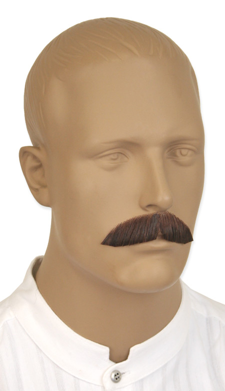  Victorian Old West Mens Mustaches Brown Natural |Antique Vintage Fashioned Wedding Theatrical Reenacting Costume | Stanley