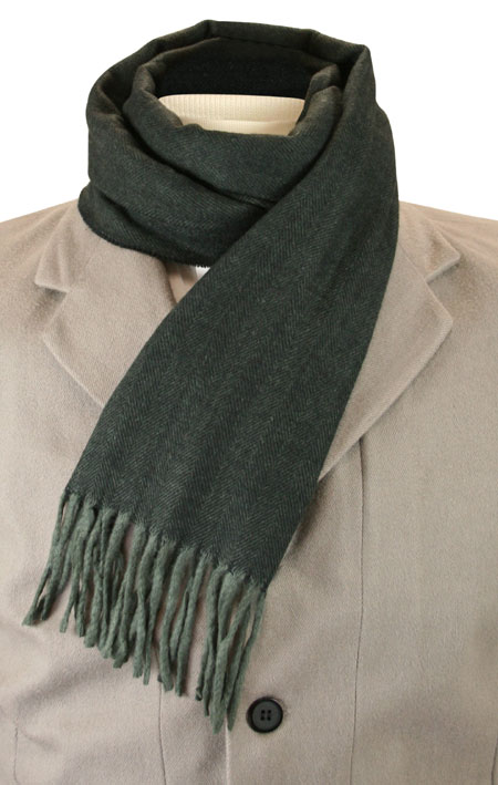  Victorian Mens Ties Gray Wool Solid Scarves |Antique Vintage Old Fashioned Wedding Theatrical Reenacting Costume | Gifts for Him Dickens