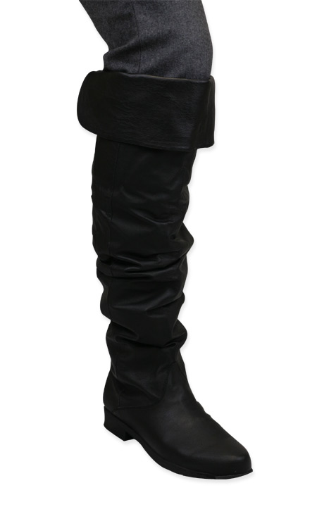 mens tall black boots