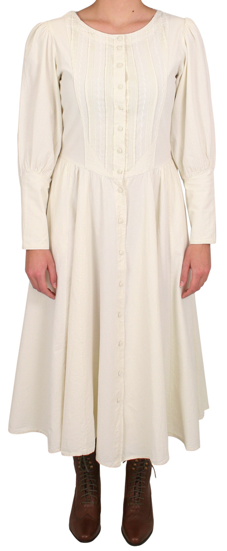  Victorian Old West Ladies Dresses and Suits Ivory Cotton Solid |Antique Vintage Fashioned Wedding Theatrical Reenacting Costume |