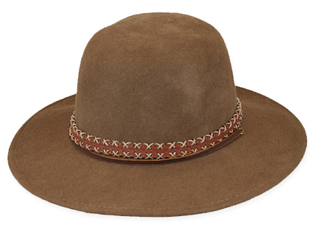  Victorian Old West Steampunk Mens Hats Brown Wool Felt Wide Brim |Antique Vintage Fashioned Wedding Theatrical Reenacting Costume |