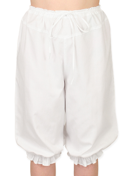  Victorian Old West Edwardian Ladies Lingerie White Cotton Solid Bloomers |Antique Vintage Fashioned Wedding Theatrical Reenacting Costume | swim Beachwear