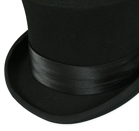 Victorian Old West Edwardian Mens Hats Black Satin Hat Bands |Antique Vintage Fashioned Wedding Theatrical Reenacting Costume | Nanny and Chimneysweep