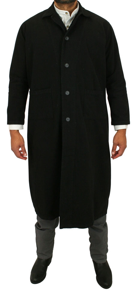 western leather duster coat