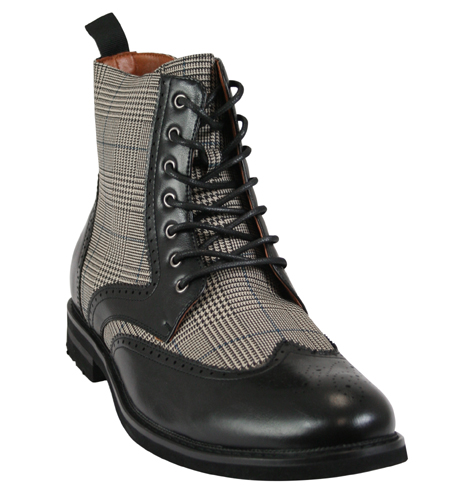  Victorian Edwardian Mens Footwear Black Faux Leather Ankle Boots |Antique Vintage Old Fashioned Wedding Theatrical Reenacting Costume |