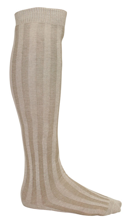 Regency Victorian Mens Footwear Tan Brown Cotton Blend Knit Stockings |Antique Vintage Old Fashioned Wedding Theatrical Reenacting Costume | Golf