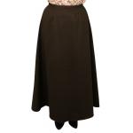 Brushed Twill Convertible Riding Skirt - Brown