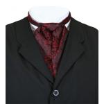 Satin Puff Tie - Red - Drake