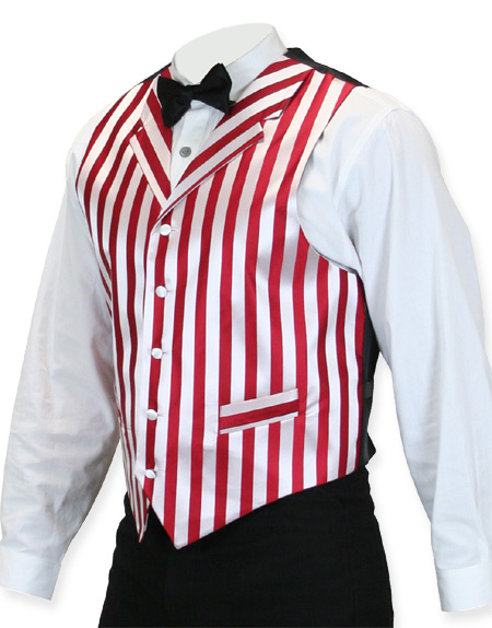 vest with striped shirt