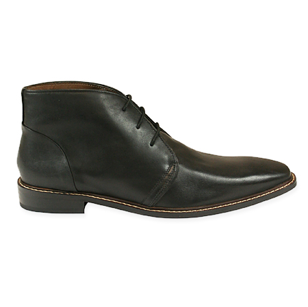 Leather Brogan Boot - Black