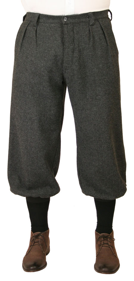 Mens Vintage Short Breeches Riding Dickens Trousers Steampunk Victorian Pants 